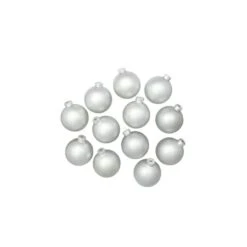 Whitehurst 12ct. 2.75" Matte Glass Ball Ornaments Silver Matte 8 Whitehurst 12ct. 2.75" Matte Glass Ball Ornaments Silver Matte -Michaels X-Mas Decor D384969S 12