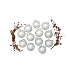 Whitehurst 12ct. 2.75" Matte Glass Ball Ornaments Silver Matte 9 Whitehurst 12ct. 2.75" Matte Glass Ball Ornaments Silver Matte -Michaels X-Mas Decor D384969S 13