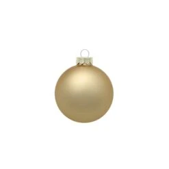 Whitehurst 12ct. 2.75" Matte Glass Ball Ornaments Gold Matte -Michaels X-Mas Decor D384982S 11 1