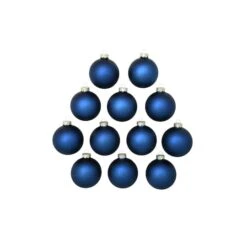 Whitehurst 12ct. 2.75" Matte Glass Ball Ornaments Midnight Blue Matte 8 Whitehurst 12ct. 2.75" Matte Glass Ball Ornaments Midnight Blue Matte -Michaels X-Mas Decor D385006S 12