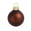 Whitehurst 28ct. 2" Matte Glass Ball Ornaments Chocolate 2 Whitehurst 28ct. 2" Matte Glass Ball Ornaments Chocolate -Michaels X-Mas Decor D385041S 1