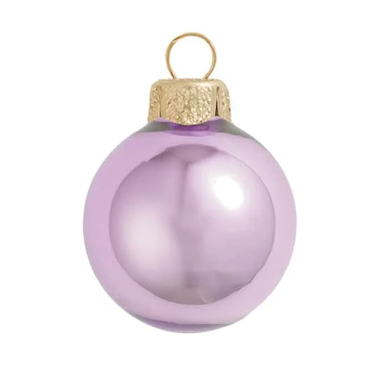 Whitehurst 28ct. 2" Pearl Glass Ball Ornaments Purple 3 Whitehurst 28ct. 2" Pearl Glass Ball Ornaments Purple