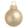 Whitehurst 28ct. 2" Matte Glass Ball Ornaments Champagne -Michaels X-Mas Decor D385123S 1