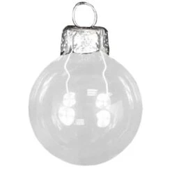 Whitehurst 40ct. 1.5" Clear Glass Ball Ornaments