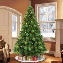 7.5ft. Pre-Lit Adirondack Artificial Christmas Tree, Multicolor LED Lights -Michaels X-Mas Decor D393414S 3