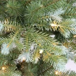 6.5ft. Pre-Lit Slim Colorado Blue Spruce Artificial Christmas Tree, Clear Lights 10 6.5ft. Pre-Lit Slim Colorado Blue Spruce Artificial Christmas Tree, Clear Lights -Michaels X-Mas Decor D393429S 2