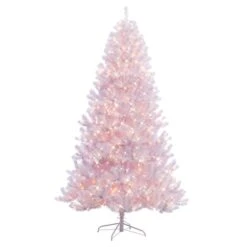 6.5ft. Pre-Lit White Northern Fir Artificial Christmas Tree, Clear Lights 9 6.5ft. Pre-Lit White Northern Fir Artificial Christmas Tree, Clear Lights -Michaels X-Mas Decor D393470S 1 1
