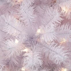 6.5ft. Pre-Lit White Pencil Northern Fir Artificial Christmas Tree, White Lights -Michaels X-Mas Decor D393474S 2