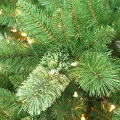 7.5ft. Pre-Lit Western Pine Artificial Christmas Tree, Clear Lights -Michaels X-Mas Decor D393492S 2