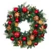 Village Lighting 30" Pre-Lit Christmas Classic Wreath, Clear LED Lights -Michaels X-Mas Decor D403203S 1