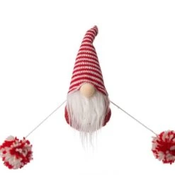 Glitzhome® 6ft. Red & White Fabric Christmas Gnome Garland, 2ct. 16 Glitzhome® 6ft. Red & White Fabric Christmas Gnome Garland, 2ct. -Michaels X-Mas Decor D445245S 5
