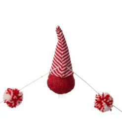 Glitzhome® 6ft. Red & White Fabric Christmas Gnome Garland, 2ct. 17 Glitzhome® 6ft. Red & White Fabric Christmas Gnome Garland, 2ct. -Michaels X-Mas Decor D445245S 6