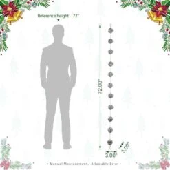 Glitzhome® 6ft. Black & White Plaid Fabric Garland, 2ct. -Michaels X-Mas Decor D445246S 9