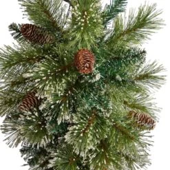 5ft. Pre-Lit LED Holiday Decorated Lamp Post With Faux Greenery In Decorative Container 18 5ft. Pre-Lit LED Holiday Decorated Lamp Post With Faux Greenery In Decorative Container -Michaels X-Mas Decor D478687S 5