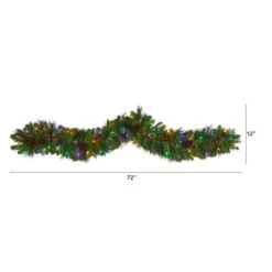 6ft. Pre-Lit LED Colorado Fir Christmas Garland With Berries & Pinecones 12 6ft. Pre-Lit LED Colorado Fir Christmas Garland With Berries & Pinecones -Michaels X-Mas Decor D478767S 2