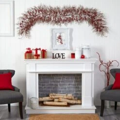 6ft. Red Berry Christmas Garland -Michaels X-Mas Decor D478768S 4