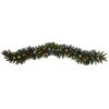 6ft. Pre-Lit LED Snow Tipped Extra Wide Christmas Garland With Pinecones & Berries 2 6ft. Pre-Lit LED Snow Tipped Extra Wide Christmas Garland With Pinecones & Berries -Michaels X-Mas Decor D478771S 1