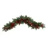 3ft. Pines, Red Berries & Pinecones Christmas Garland -Michaels X-Mas Decor D478776S 1