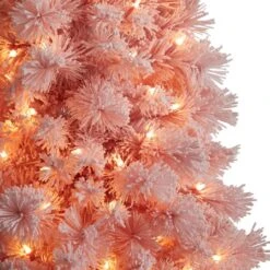 7ft. Pre-Lit Holiday Pink Cashmere Artificial Christmas Tree, White LED Lights 17 7ft. Pre-Lit Holiday Pink Cashmere Artificial Christmas Tree, White LED Lights -Michaels X-Mas Decor D478780S 4