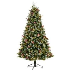 7.5ft. Pre-Lit Snow Tipped Aspen Spruce Artificial Christmas Tree, White LED Lights -Michaels X-Mas Decor D478784S 1 1