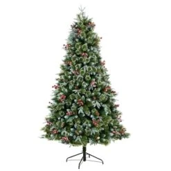 7.5ft. Pre-Lit Snow Tipped Aspen Spruce Artificial Christmas Tree, White LED Lights -Michaels X-Mas Decor D478784S 3