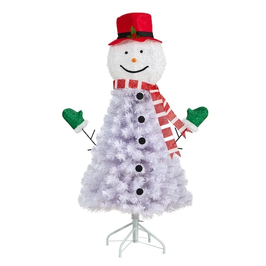4ft. Unlit Snowman Artificial Christmas Tree 3 4ft. Unlit Snowman Artificial Christmas Tree