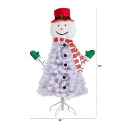 4ft. Unlit Snowman Artificial Christmas Tree 10 4ft. Unlit Snowman Artificial Christmas Tree -Michaels X-Mas Decor D478791S 2