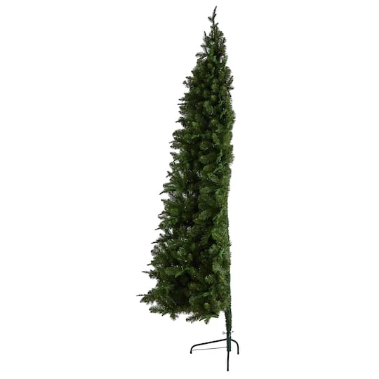 8ft. Pre-Lit Grand Teton Spruce Flat Back Artificial Christmas Tree, Warm White LED Lights 7 8ft. Pre-Lit Grand Teton Spruce Flat Back Artificial Christmas Tree, Warm White LED Lights - Image 5