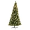 10ft. Pre-Lit Frosted Swiss Pine Artificial Christmas Tree With Berries, Clear LED Lights -Michaels X-Mas Decor D478801S 1