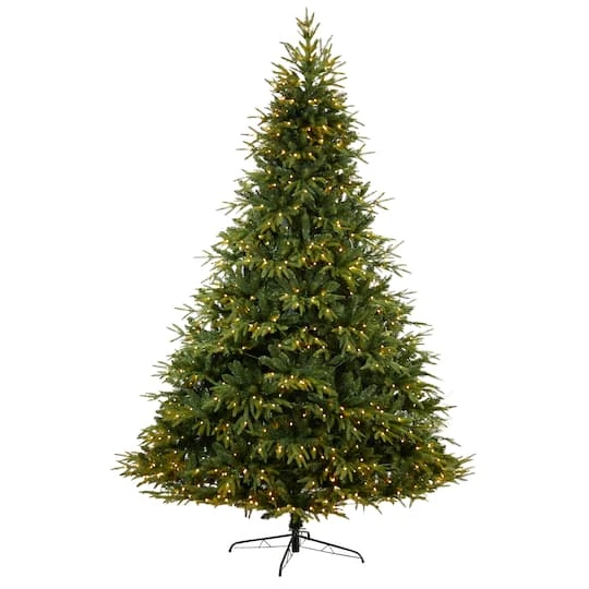 9ft. Pre-Lit Colorado Mountain Fir Natural Look Artificial Christmas Tree, White LED Lights 4 9ft. Pre-Lit Colorado Mountain Fir Natural Look Artificial Christmas Tree, White LED Lights - Image 2