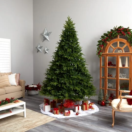 9ft. Pre-Lit Colorado Mountain Fir Natural Look Artificial Christmas Tree, White LED Lights 13 9ft. Pre-Lit Colorado Mountain Fir Natural Look Artificial Christmas Tree, White LED Lights - Image 11