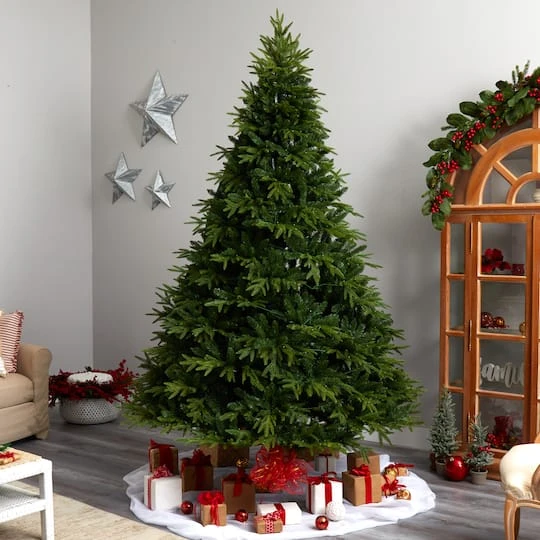 9ft. Pre-Lit Colorado Mountain Fir Natural Look Artificial Christmas Tree, White LED Lights 11 9ft. Pre-Lit Colorado Mountain Fir Natural Look Artificial Christmas Tree, White LED Lights - Image 9