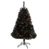 4ft. Pre-Lit Black Artificial Christmas Tree, Clear LED Lights -Michaels X-Mas Decor D478813S 1