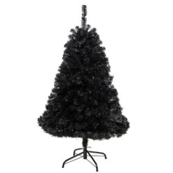 4ft. Pre-Lit Black Artificial Christmas Tree, Clear LED Lights 16 4ft. Pre-Lit Black Artificial Christmas Tree, Clear LED Lights -Michaels X-Mas Decor D478813S 3