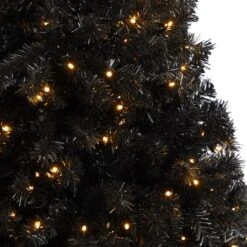 4ft. Pre-Lit Black Artificial Christmas Tree, Clear LED Lights 17 4ft. Pre-Lit Black Artificial Christmas Tree, Clear LED Lights -Michaels X-Mas Decor D478813S 4