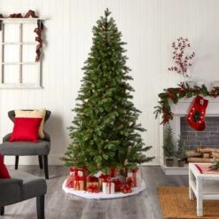 7ft. Pre-Lit Fraser Fir Artificial Christmas Tree, Color Changing LED Lights -Michaels X-Mas Decor D478814S 8