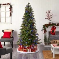 7ft. Pre-Lit Fraser Fir Artificial Christmas Tree, Color Changing LED Lights -Michaels X-Mas Decor D478814S 9