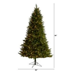 7.5ft. Pre-Lit Vermont Spruce Artificial Christmas Tree, Color Changing LED Lights -Michaels X-Mas Decor D478837S 2