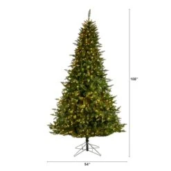9ft. Pre-Lit Vermont Spruce Artificial Christmas Tree, Color Changing LED Lights -Michaels X-Mas Decor D478839S 2