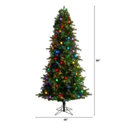7.5ft. Pre-Lit Montana Mountain Fir Artificial Christmas Tree, Multicolor LED Lights -Michaels X-Mas Decor D478843S 2