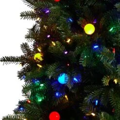 7.5ft. Pre-Lit Montana Mountain Fir Artificial Christmas Tree, Multicolor LED Lights -Michaels X-Mas Decor D478843S 4