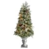 4ft. Pre-Lit English Pine Artificial Christmas Tree, Warm White LED Lights 2 4ft. Pre-Lit English Pine Artificial Christmas Tree, Warm White LED Lights -Michaels X-Mas Decor D478874S 1