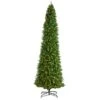 12ft. Pre-Lit Slim Green Mountain Pine Artificial Christmas Tree, Clear LED Lights 1 12ft. Pre-Lit Slim Green Mountain Pine Artificial Christmas Tree, Clear LED Lights -Michaels X-Mas Decor D478878S 1
