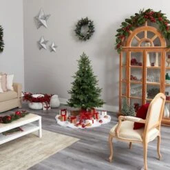 5ft. Pre-Lit North Carolina Spruce Artificial Christmas Tree, Clear LED Lights -Michaels X-Mas Decor D478890S 10