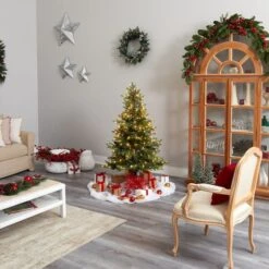 5ft. Pre-Lit North Carolina Spruce Artificial Christmas Tree, Clear LED Lights -Michaels X-Mas Decor D478890S 9