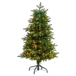 4ft. Pre-Lit South Carolina Fir Artificial Christmas Tree, Clear Lights 14 4ft. Pre-Lit South Carolina Fir Artificial Christmas Tree, Clear Lights -Michaels X-Mas Decor D478893S 1 1