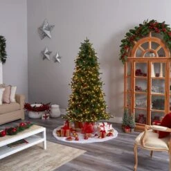 7ft. Pre-Lit South Carolina Fir Artificial Christmas Tree, Clear Lights 22 7ft. Pre-Lit South Carolina Fir Artificial Christmas Tree, Clear Lights -Michaels X-Mas Decor D478894S 9