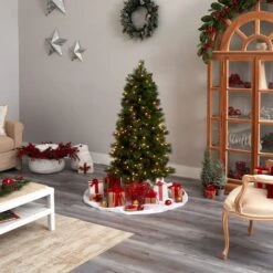 5ft. Pre-Lit West Virginia Mountain Pine Artificial Christmas Tree, Clear Lights -Michaels X-Mas Decor D478901S 9