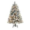 5ft. Pre-Lit Flocked Oregon Pine Artificial Christmas Tree, Clear Lights 1 5ft. Pre-Lit Flocked Oregon Pine Artificial Christmas Tree, Clear Lights -Michaels X-Mas Decor D478902S 1