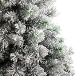 5ft. Pre-Lit Flocked Oregon Pine Artificial Christmas Tree, Clear Lights -Michaels X-Mas Decor D478902S 5
